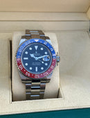 Relógio Rolex Masculino Linha Premium Modelo Gmt-Master II Batman Automático Pulseira De Aço Inoxidável Oyster 904l