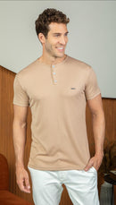 Camiseta Gola Henley