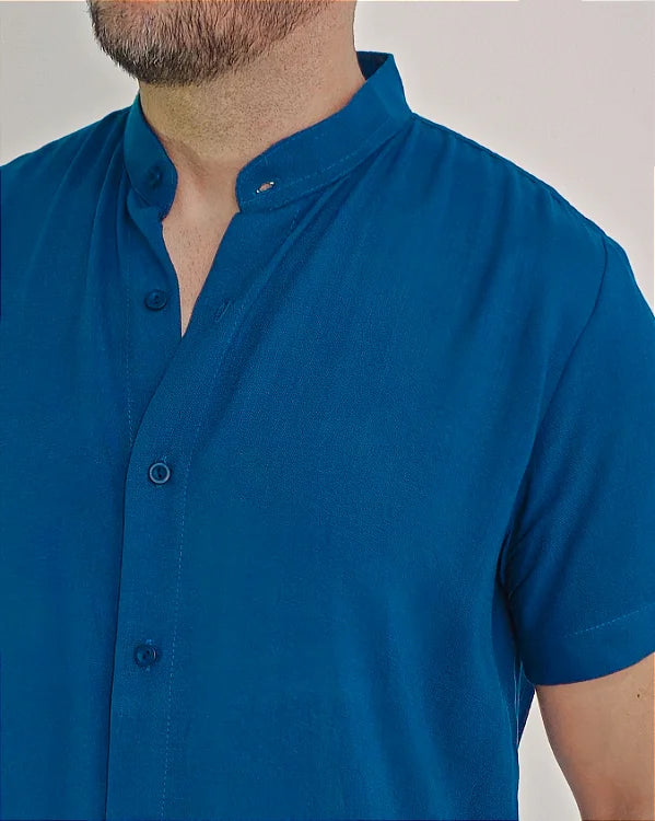CAMISA DE VISCOLINHO GOLA PADRE - Produto Original