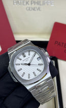 Relógio Masculino Linha Premium Modelo Patek Nautilus Automático Pulseira De Aço Inoxidável 904l A Prova D’água 40m