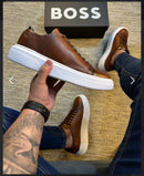 TÊNIS SNEAKER BOSS (COURO)