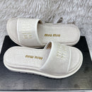 Chinelo Slide Miu Miu
