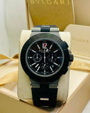 Relógio Bvlgari Diagono Titanium Pulseira em Couro Automatic