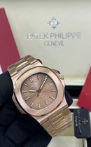 Relógio Masculino Linha Premium Modelo Patek Nautilus Automático Pulseira De Aço Inoxidável 904l A Prova D’água 40m