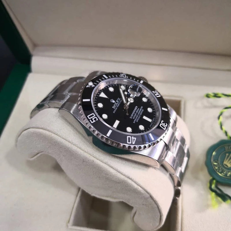 Relógio Rolex Masculino Linha Premium Submariner Automático Pulseira De Aço Oyster 904l A Prova D’água 40m