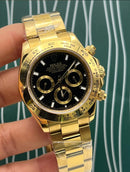 Relógio Rolex Dourado Aço Inoxidável