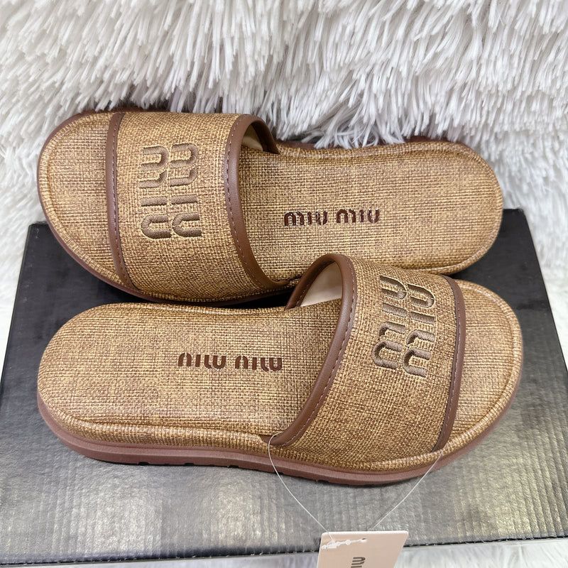 Chinelo Slide Miu Miu