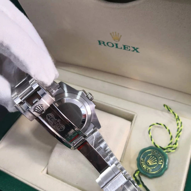 Relógio Rolex Masculino Linha Premium Submariner Automático Pulseira De Aço Oyster 904l A Prova D’água 40m