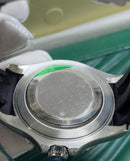 Relógio Rolex Masculino Automático Yacht Master Pulseira Borracha Preta Vidro Safira