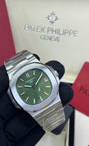 Relógio Masculino Linha Premium Modelo Patek Nautilus Automático Pulseira De Aço Inoxidável 904l A Prova D’água 40m