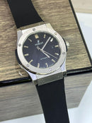 Relógio Hublot Masculino Linha Premium Modelo Geneve Automático Pulseira De Borracha A Prova D’água 40m