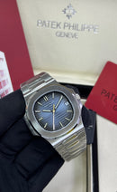 Relógio Masculino Linha Premium Modelo Patek Nautilus Automático Pulseira De Aço Inoxidável 904l A Prova D’água 40m