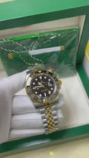 Relógio Rolex Masculino Linha Premium Modelo Gmt-Master II Automático Pulseira De Aço Inoxidável Oyster 904l A Prova D’água