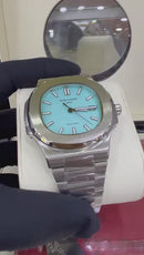 Relógio Masculino Linha Premium Modelo Patek Nautilus Automático Pulseira De Aço Inoxidável 904l A Prova D’água 40m